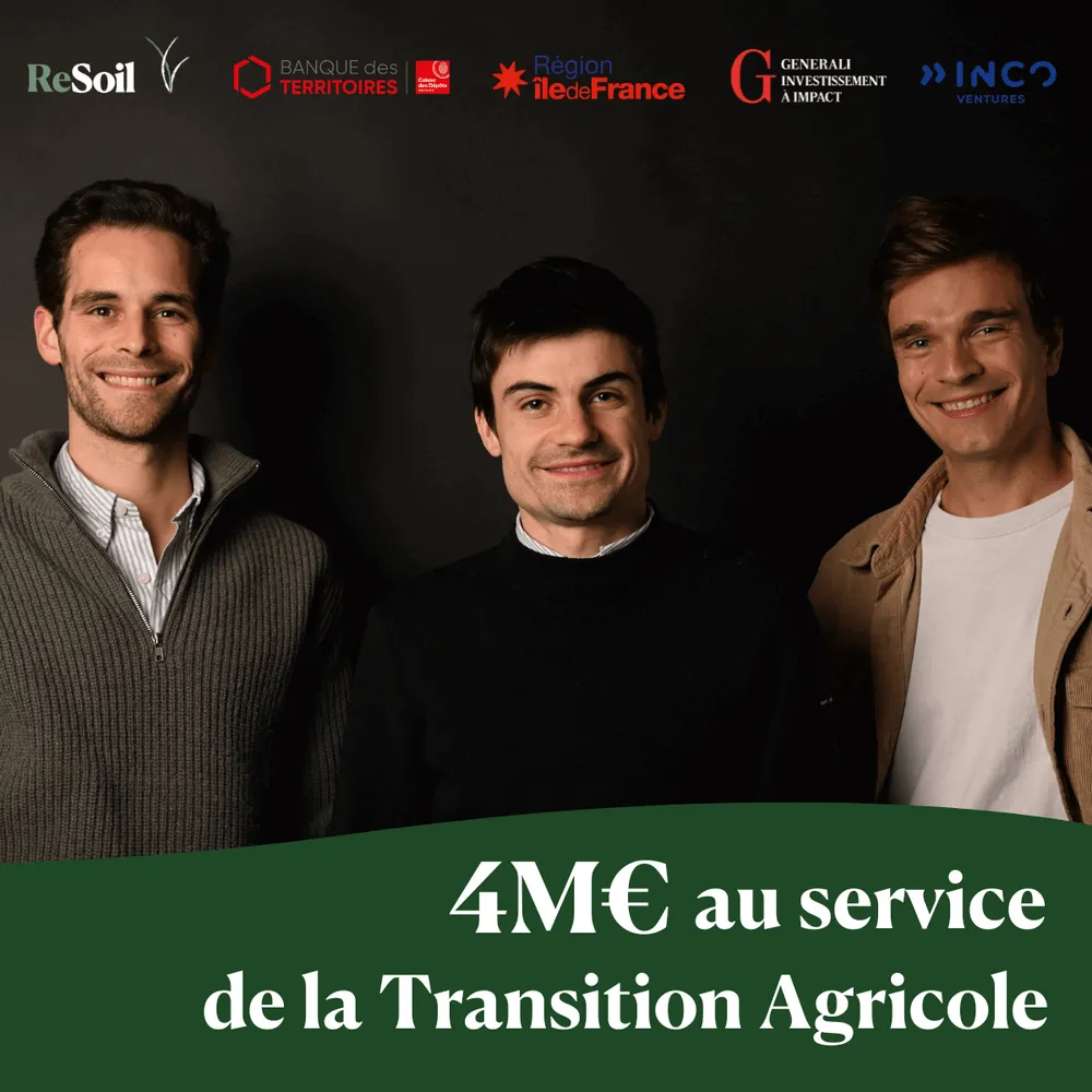 ReSoil lève 4 M€ pour accélérer l'agriculture régénératrice en France