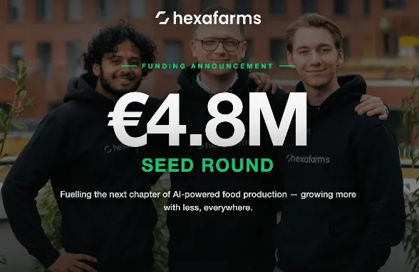 Germany: Hexafarms Raises €4.8 Million to Automate Horticultural Crop Monitoring
